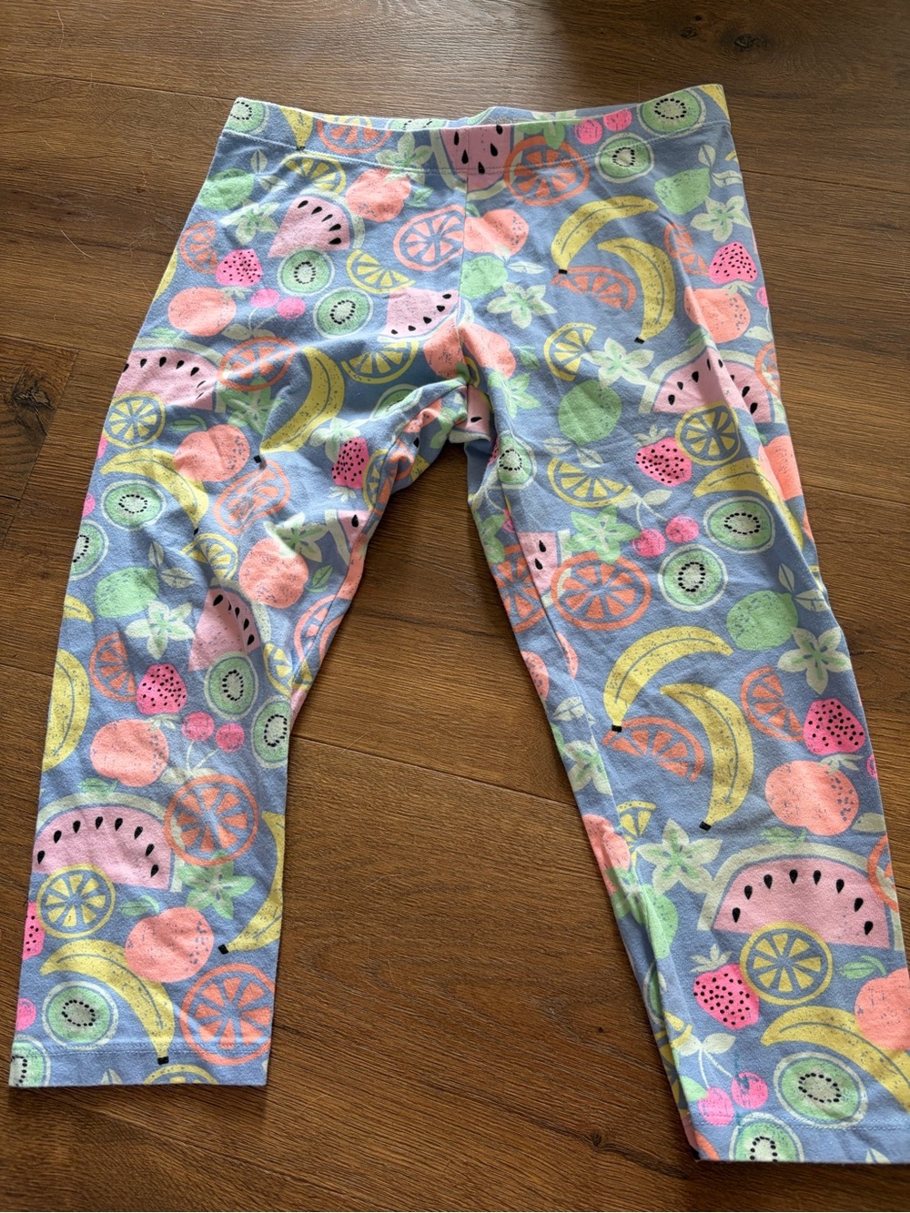 wonder nation Pastel Fruit-Print Capri Leggings - Pink, Yellow, Green, Blue